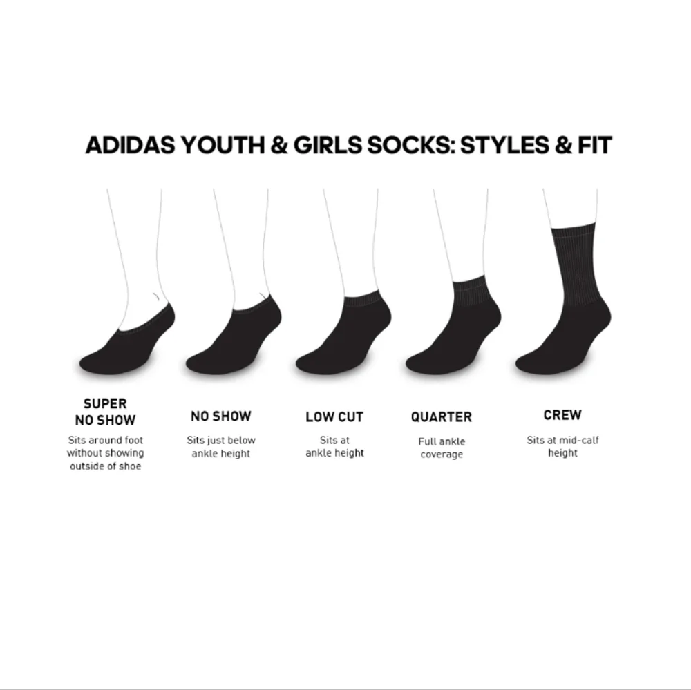 12 Pairs adidas Girls' Superlite No Show Socks